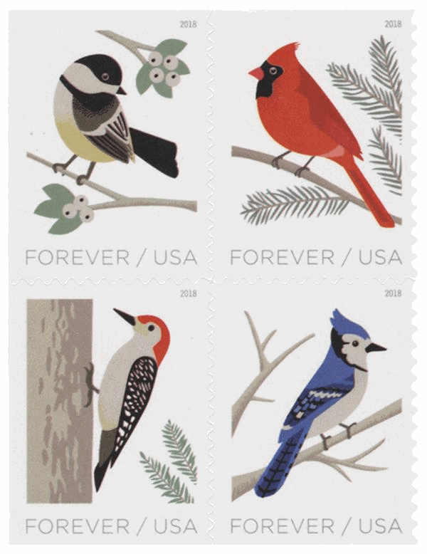 Birds in Winter 2018 - USTAMPS