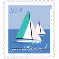 Sailboats Postcard 2023 - 5 Sheets / 100 Pcs