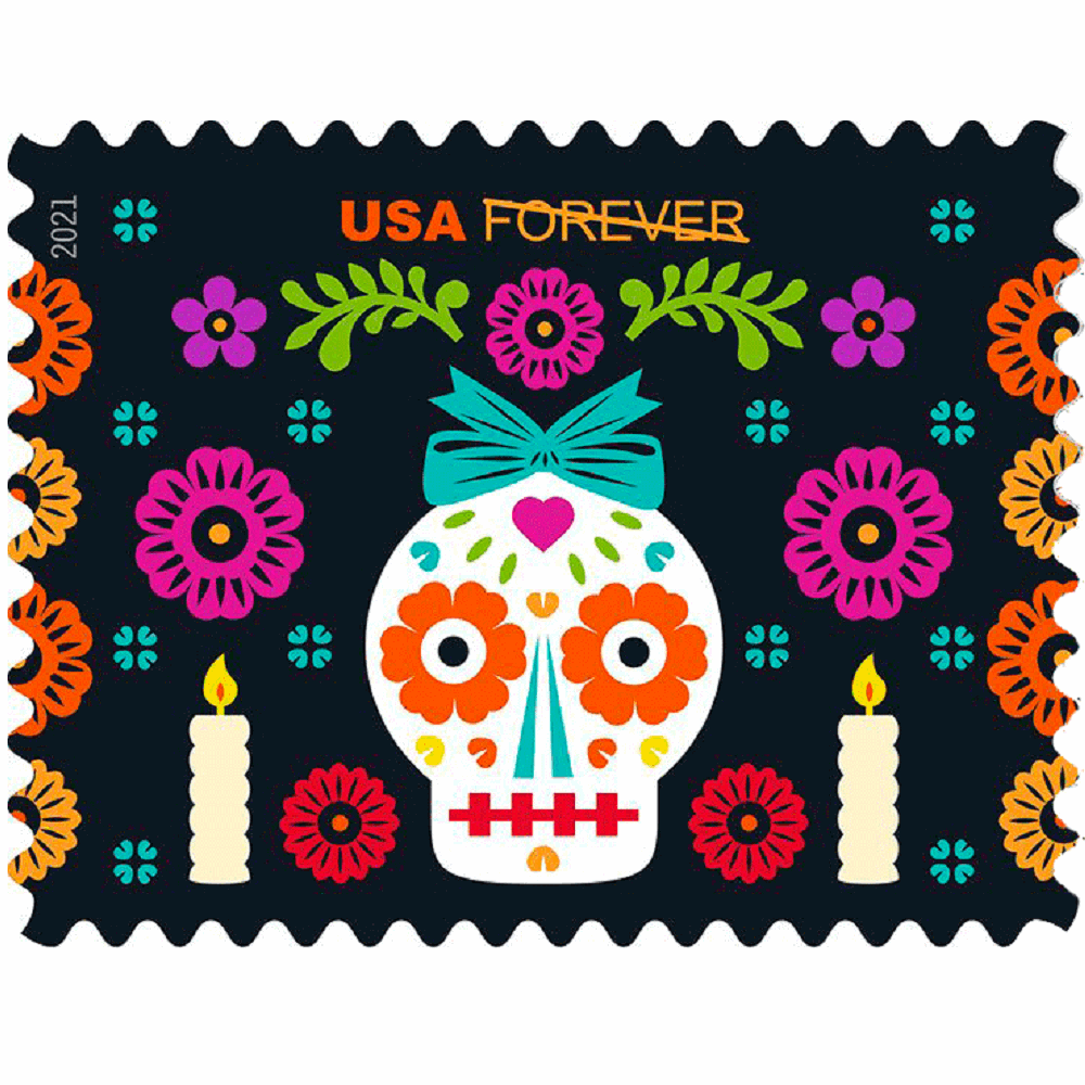 Day of the Dead 2021 - 5 Sheets / 100 Pcs