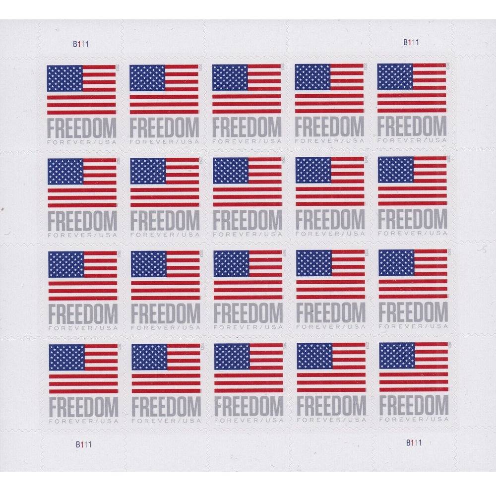 Flag 2023 Sheet - 5 Sheets / 100 Pcs