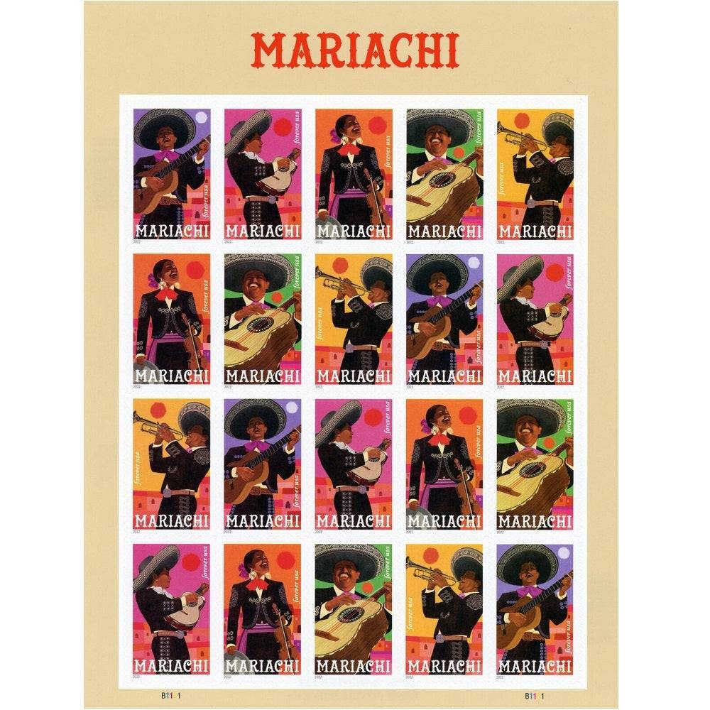 Mariachi 2022 - 5 Sheets / 100 Pcs