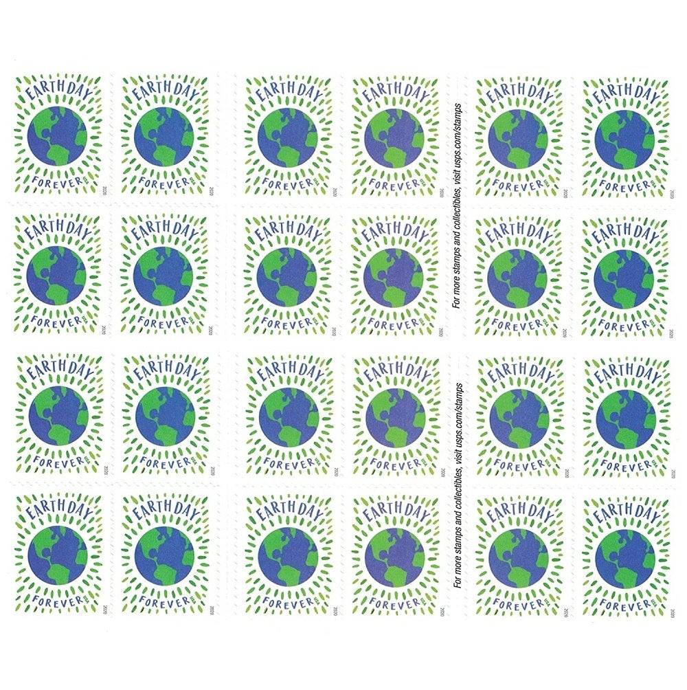 Earth Day 2020 - 5 Booklets / 100 Pcs - USTAMPS
