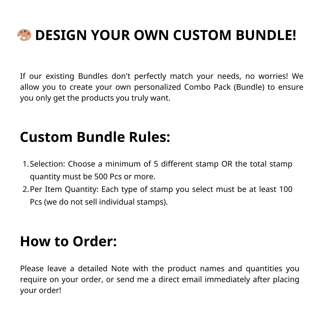 CUSTOM BUNDLE