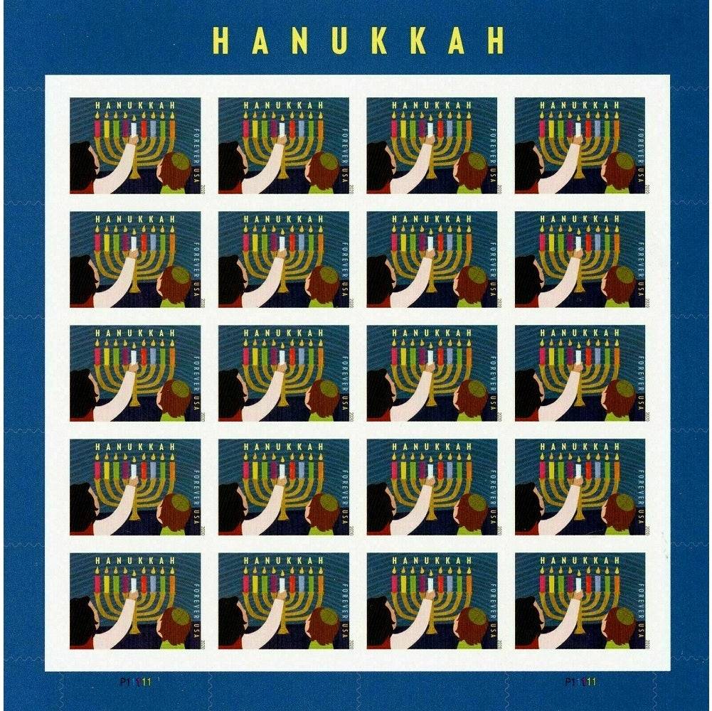 Hanukkah 2020 - 5 Sheets / 100 Pcs