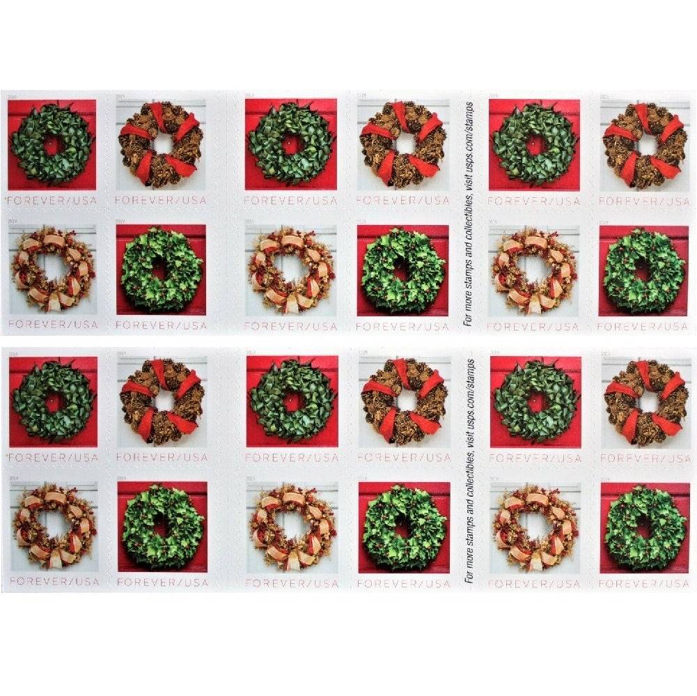 Holiday Wreaths 2019 - 5 Booklets / 100 Pcs