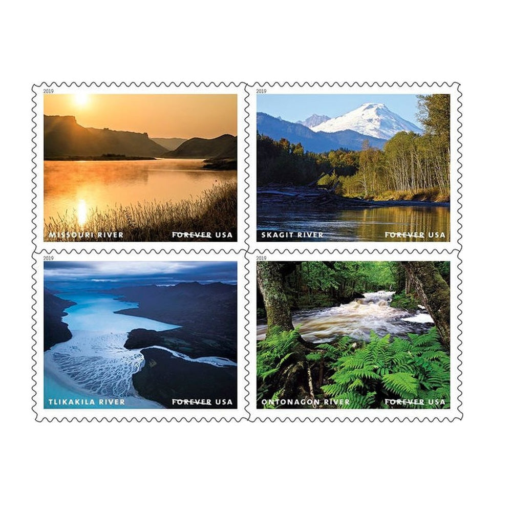 Wild And Scenic Rivers 2019 - 5 Sheets / 60 Pcs