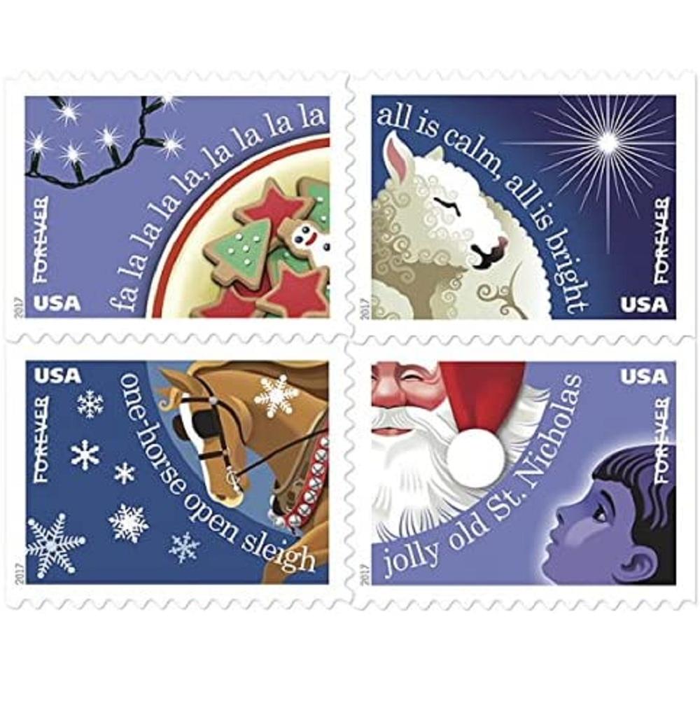 Christmas Carols 2017 - 5 Booklets / 100 Pcs - USTAMPS