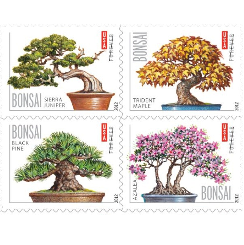 Bonsai 2012 - 5 Booklets / 100 Pcs - USTAMPS