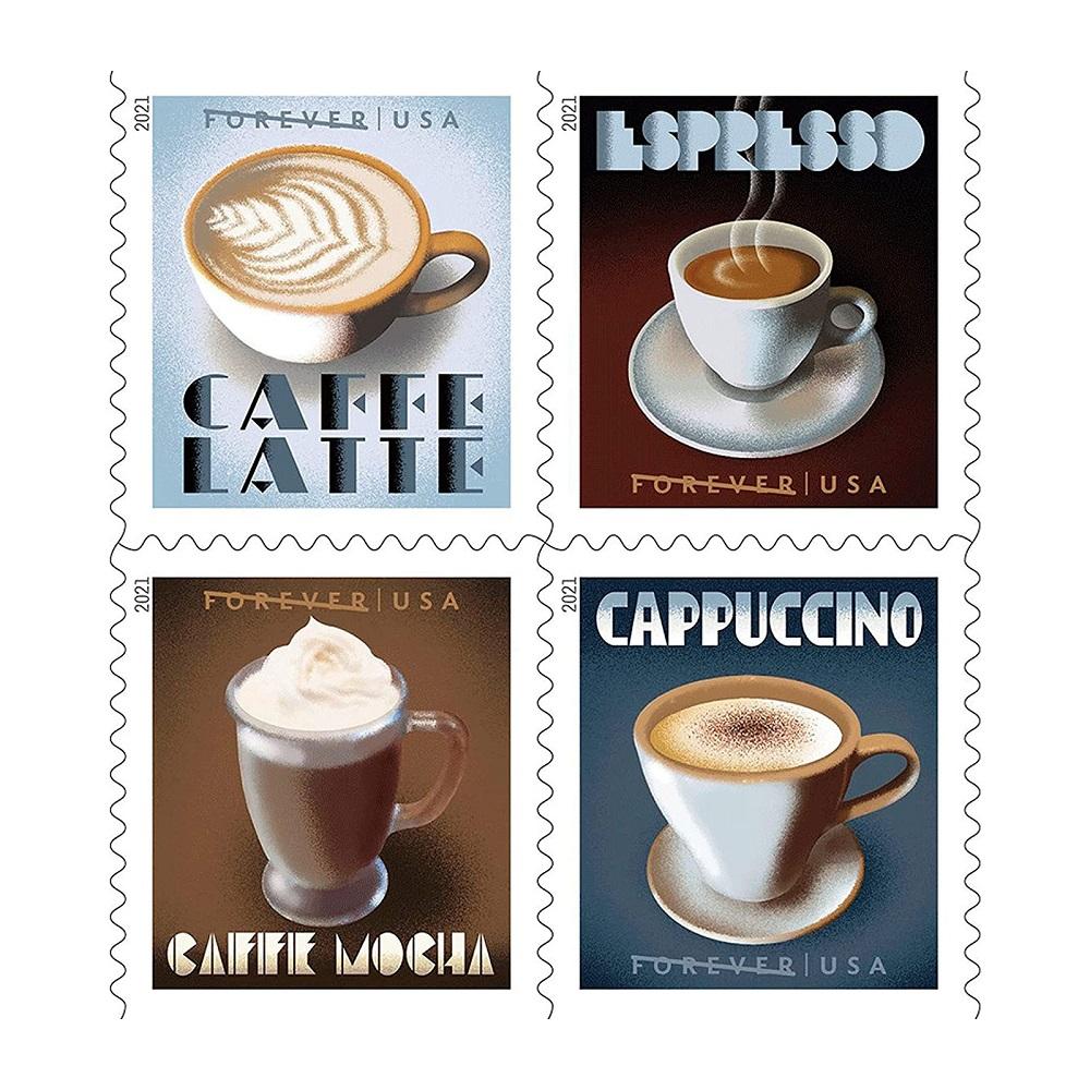 Espresso Drinks 2021 - 5 Booklets / 100 Pcs - USTAMPS