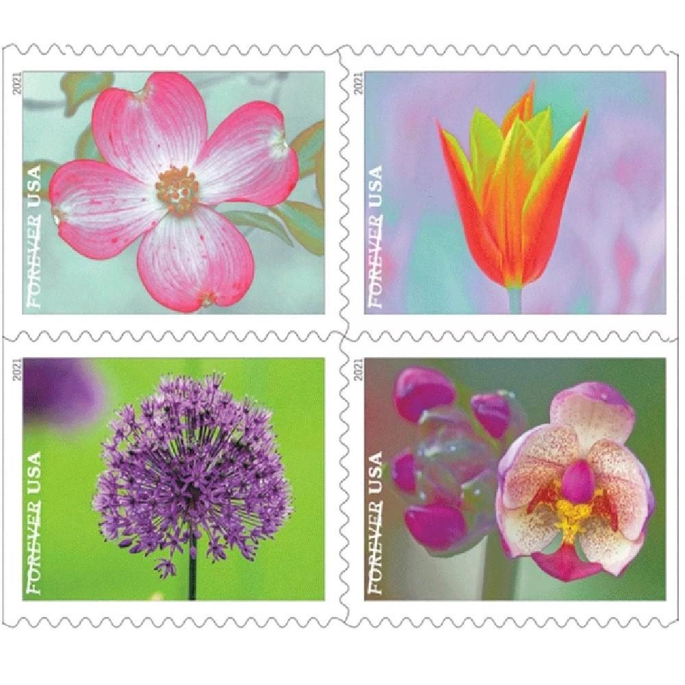Garden Beauty 2021 - 5 Booklets / 100 Pcs - USTAMPS